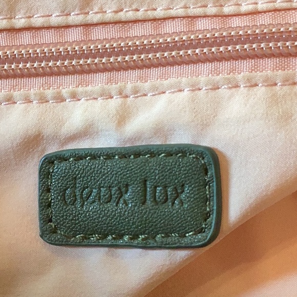 Deux Lux Olive Green Woven Purse Backpack - Picture 7 of 7